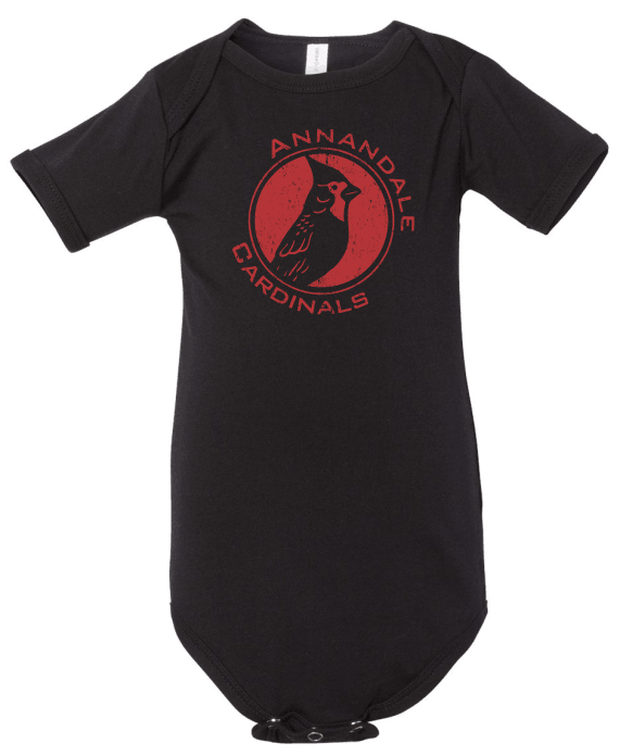Annandale Cardinal Vintage Badge Onesie