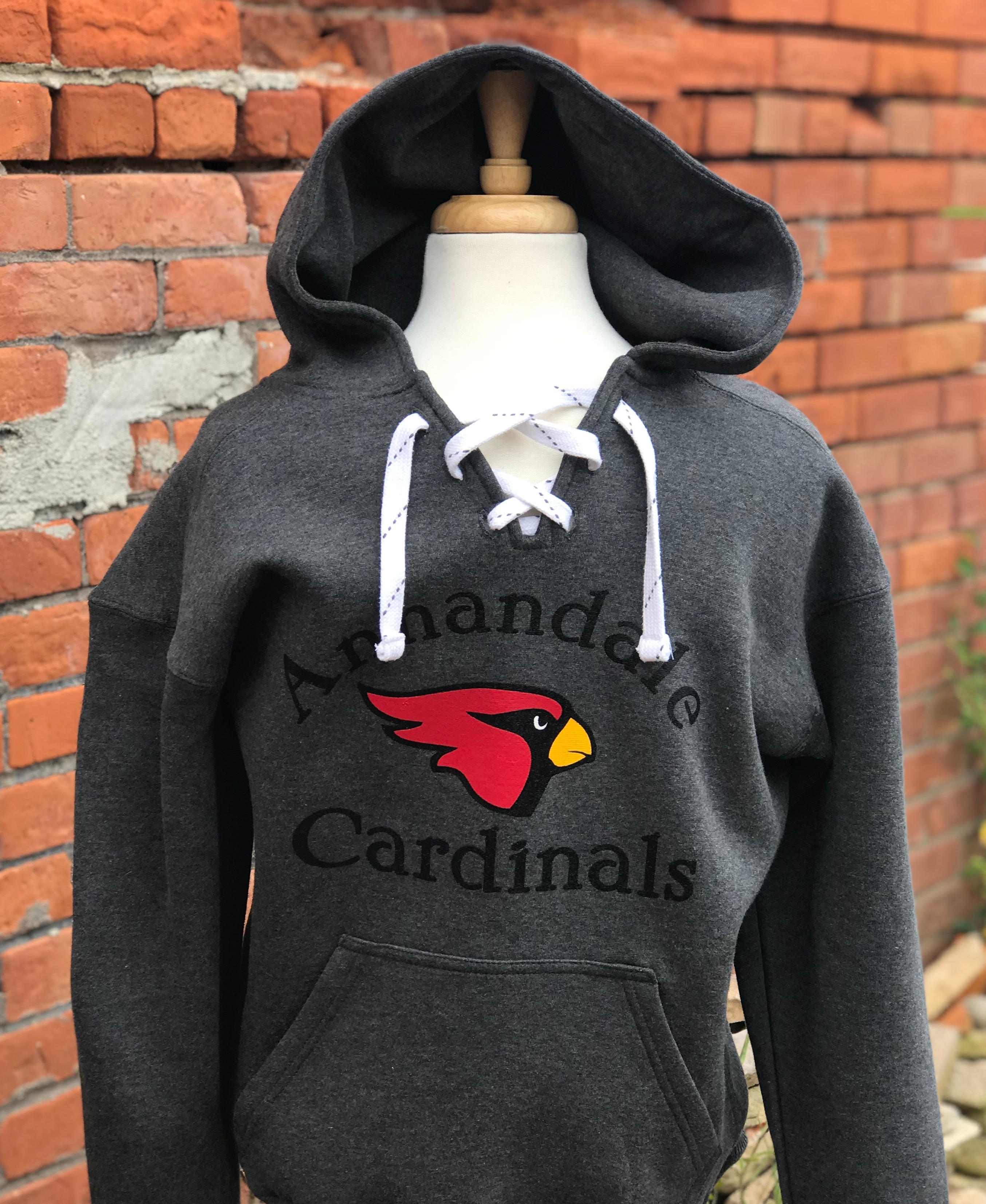 Annandale Cardinal Lace-up Hoodie