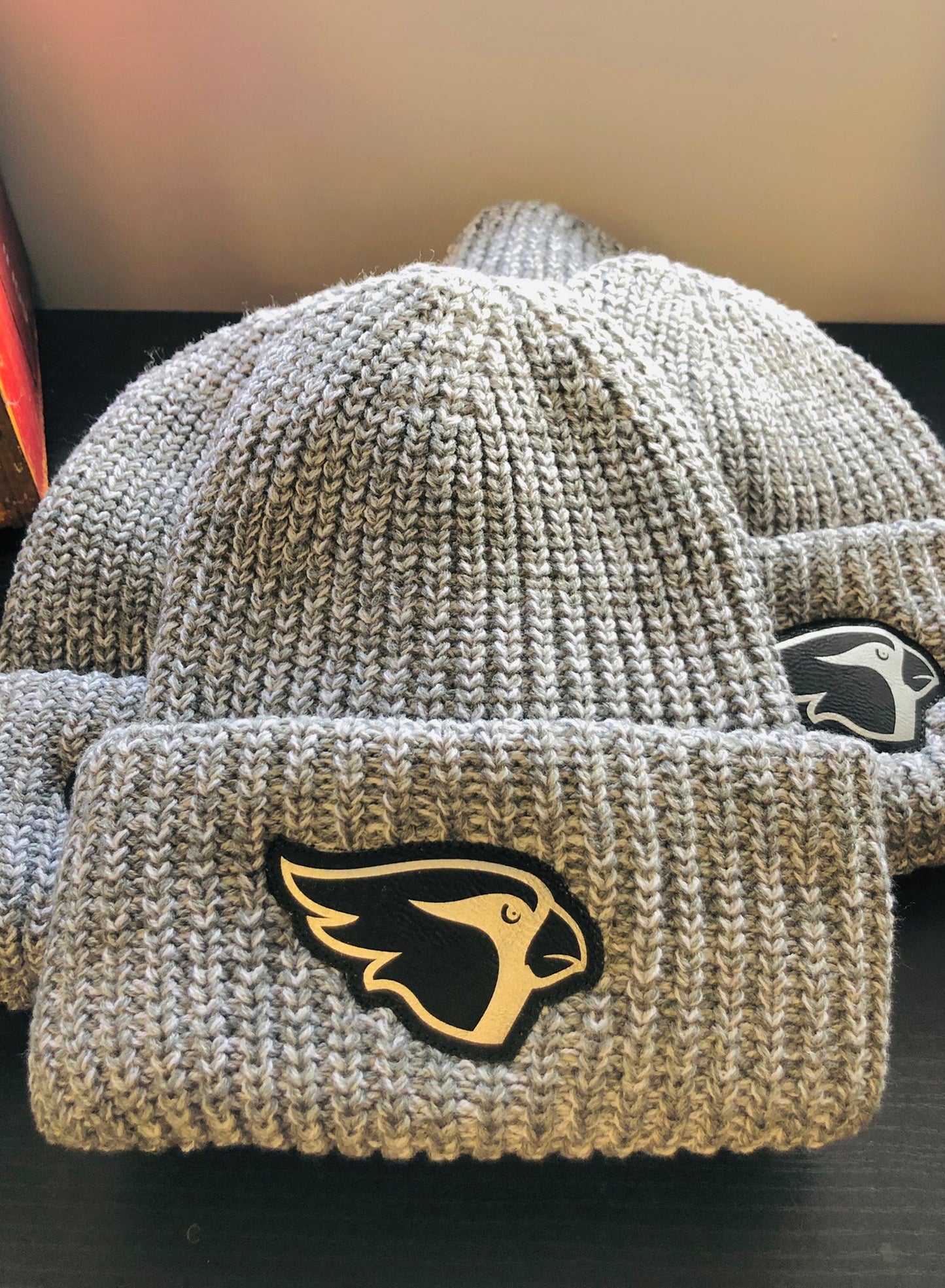 Chunky Knit Cardinal Beanie