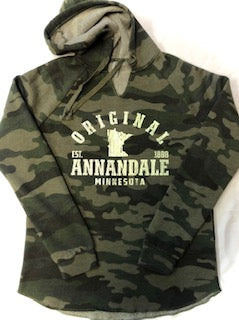 Original Annandale Ladies Wave Wash Hooded Sweatshirt