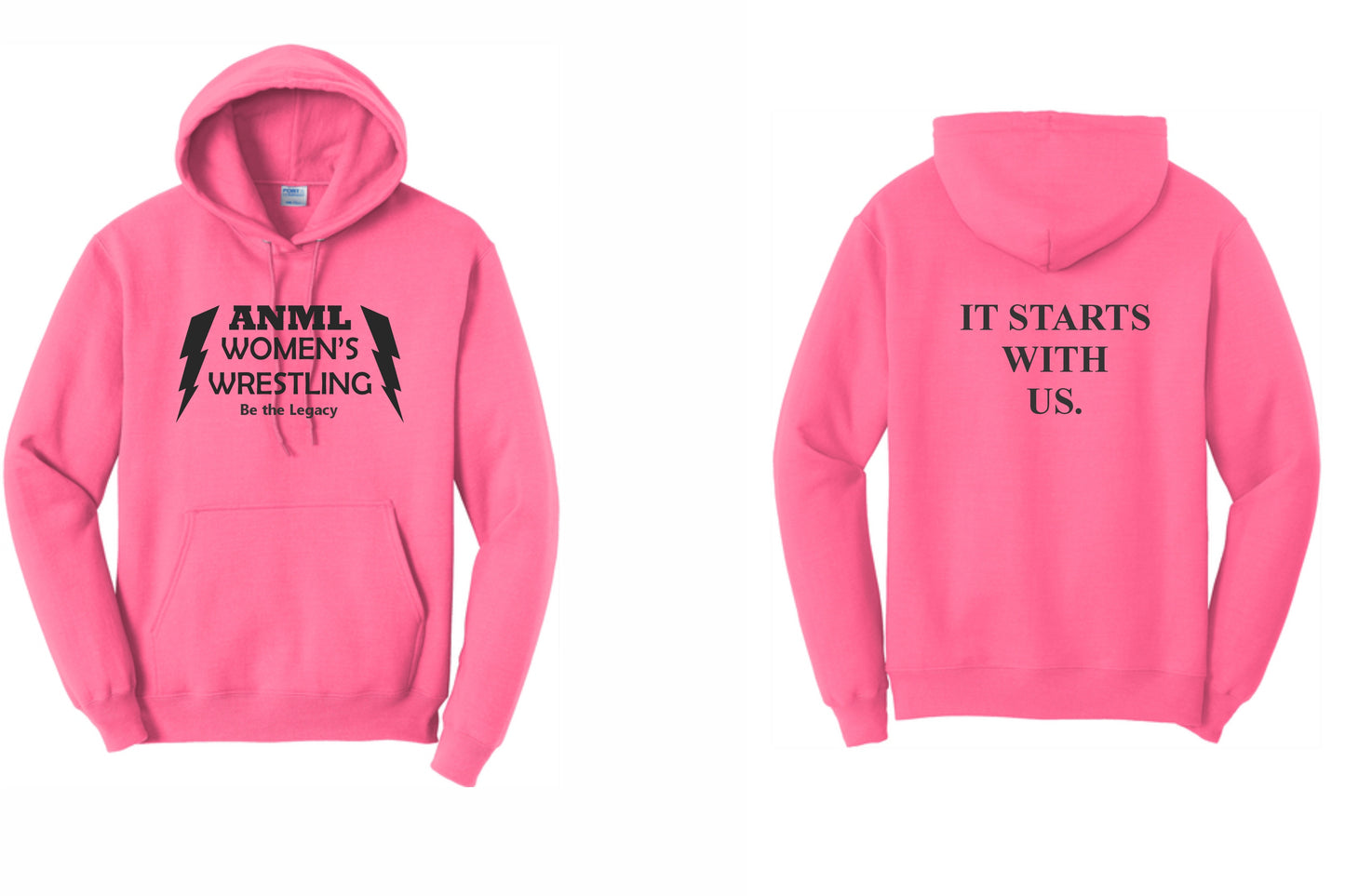 Women's ANML Wrestling Hoodies