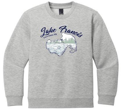 Lake Francis Youth Crew Sweatshirts