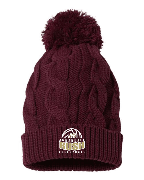 JVB Rush Cable Knit Beanie