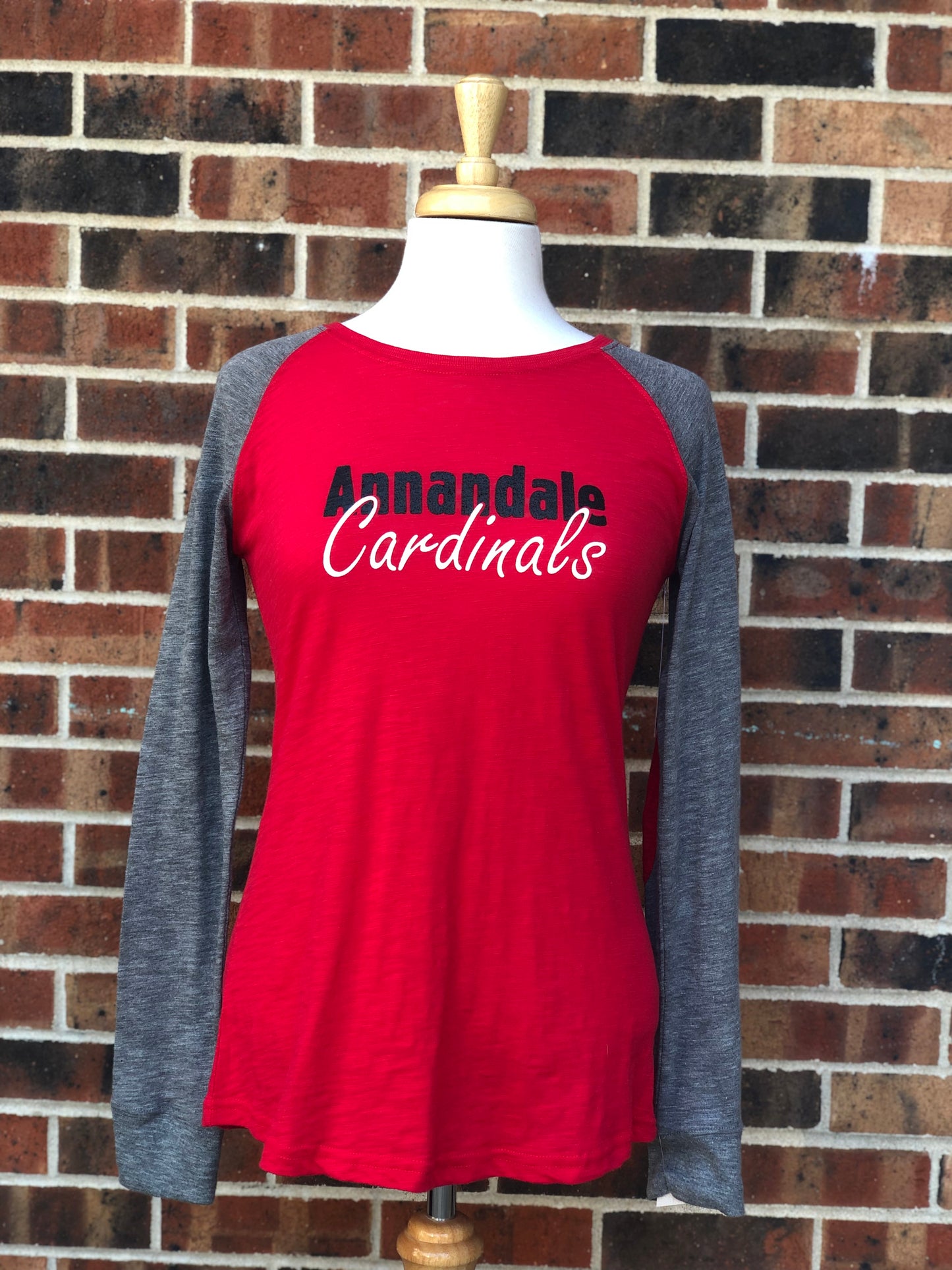 Annandale Cardinal Preppy Patch Long Sleeve Tee