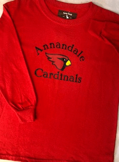 Classic Annandale Cardinal Youth Long Sleeve T-shirt